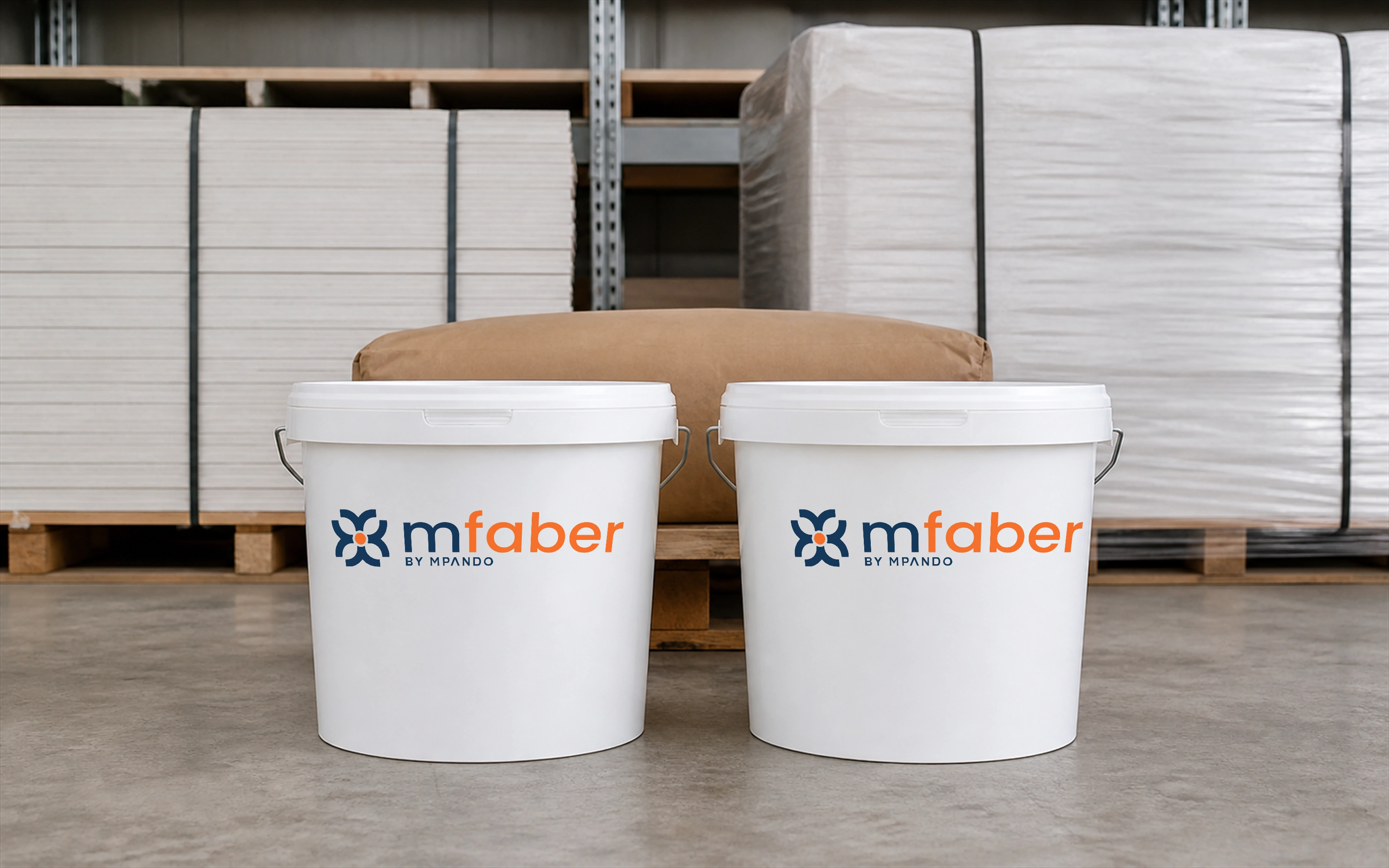 Synthetic concept visual of a possible MFABER materials and logistics brand application