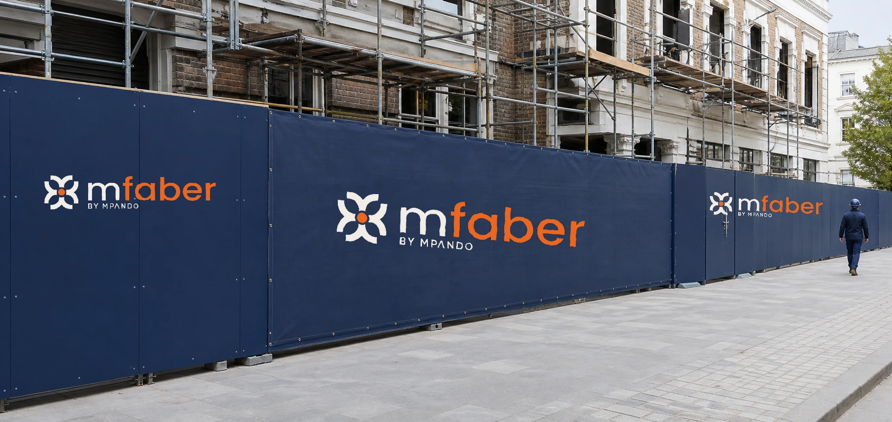 Synthetic concept visual of a possible MFABER site-hoarding application